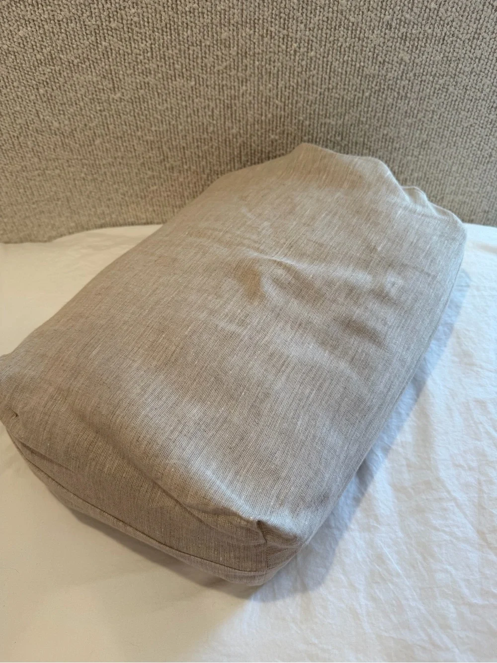 Quince European Linen Duvet Set Natural Chambray Full/Queen